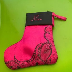 Small satin Christmas Stocking